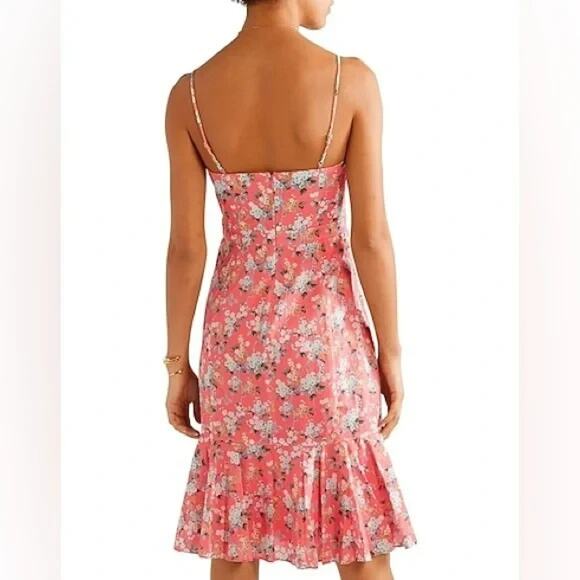 J Crew Liberty Fabric Ruffle Hem Midi Dress Size 4 Josephine Floral Print - Picture 6 of 15